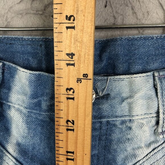 Vintage Jewells Classic Bottoms Jeans Juniors 11 Blue Faded Bareback Western - Picture 7 of 16